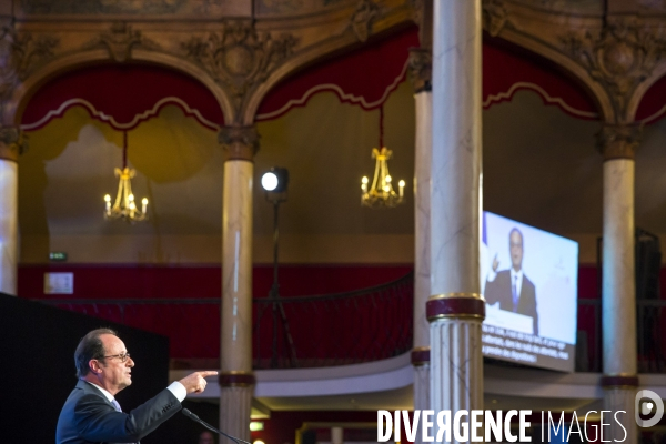 François Hollande: discours salle Wagram