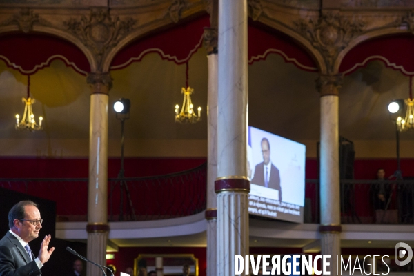 François Hollande: discours salle Wagram