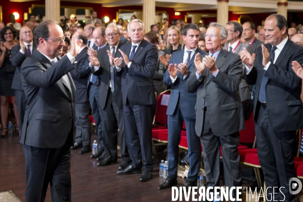 François Hollande: discours salle Wagram