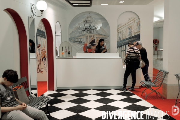 Made in Paris, exposition au Bon Marche rive gauche. Leboutin, chausseur