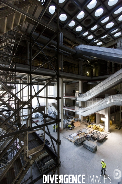 Sur le chantier du nouveau Palais de Justice dans le nord de Paris, à coté du nouveau quartier des Batignolles