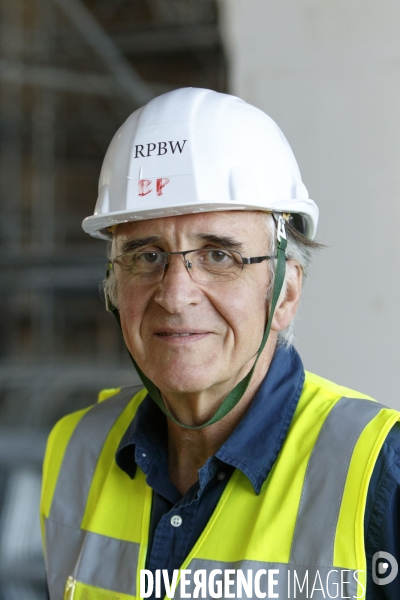 Sur le chantier du nouveau Palais de Justice dans le nord de Paris, à coté du nouveau quartier des Batignolles