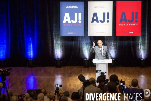 Alain Juppé en meeting à Strasbourg