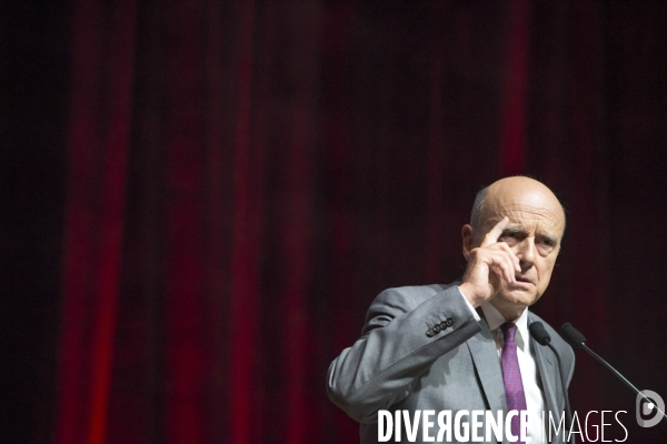 Alain Juppé en meeting à Strasbourg