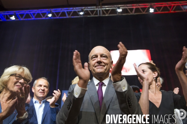 Alain Juppé en meeting à Strasbourg