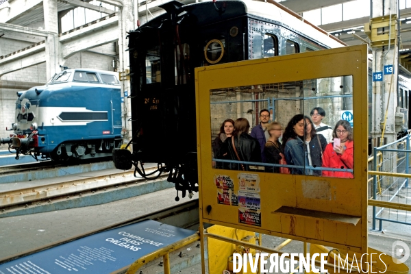 Journees europeennes du patrimoine.Les secrets du Grand Train.Le depot de la Chapelle lieu emblematique du Reseau Nord de la SNCF