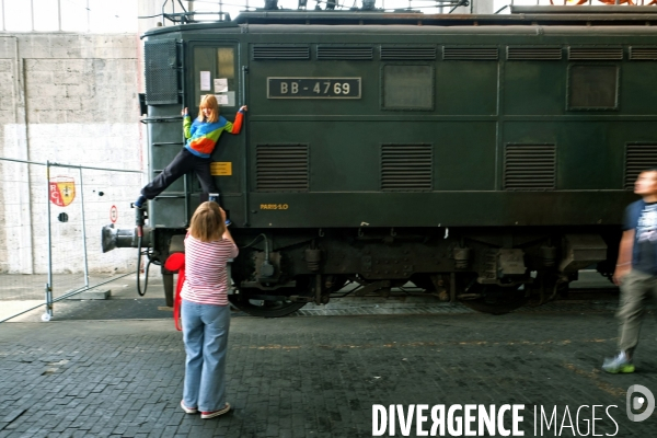 Journees europeennes du patrimoine.Les secrets du Grand Train.Le depot de la Chapelle lieu emblematique du Reseau Nord de la SNCF