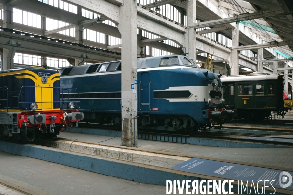 Journees europeennes du patrimoine.Les secrets du Grand Train.Le depot de la Chapelle lieu emblematique du Reseau Nord de la SNCF