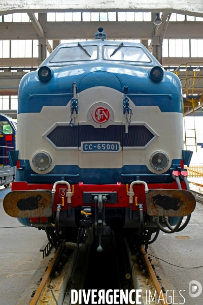 Journees europeennes du patrimoine.Les secrets du Grand Train.Le depot de la Chapelle lieu emblematique du Reseau Nord de la SNCF