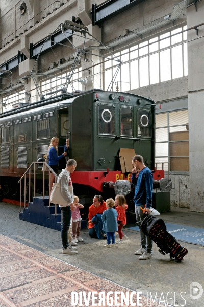 Journees europeennes du patrimoine.Les secrets du Grand Train.Le depot de la Chapelle lieu emblematique du Reseau Nord de la SNCF