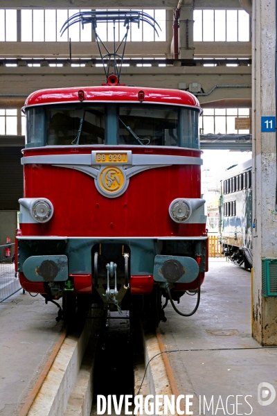 Journees europeennes du patrimoine.Les secrets du Grand Train.Le depot de la Chapelle lieu emblematique du Reseau Nord de la SNCF