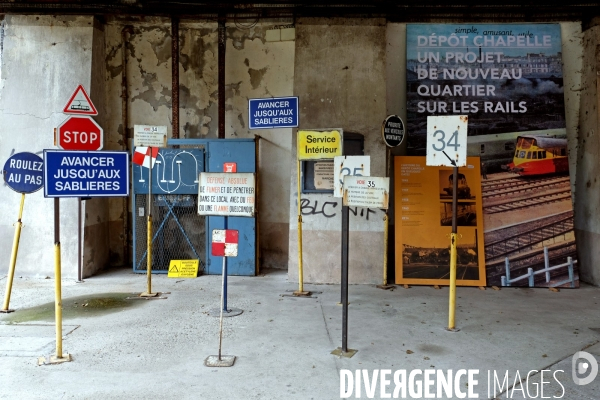 Journees europeennes du patrimoine.Les secrets du Grand Train.Le depot de la Chapelle lieu emblematique du Reseau Nord de la SNCF