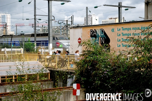 Le Grand Train, Ground Control, friche ferroviaire futur site du quartier Ordener Poissonniers