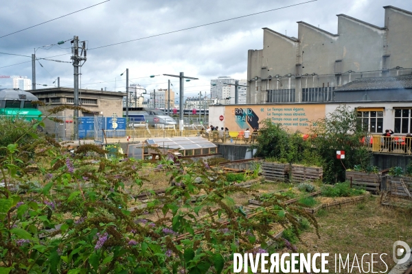 Le Grand Train, Ground Control, friche ferroviaire futur site du quartier Ordener Poissonniers