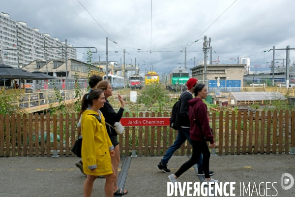 Le Grand Train, Ground Control, friche ferroviaire futur site du quartier Ordener Poissonniers