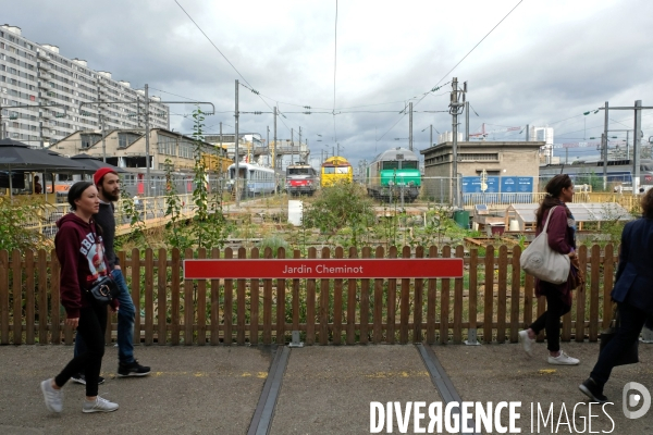 Le Grand Train, Ground Control, friche ferroviaire futur site du quartier Ordener Poissonniers