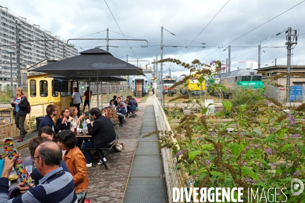 Le Grand Train, Ground Control, friche ferroviaire futur site du quartier Ordener Poissonniers