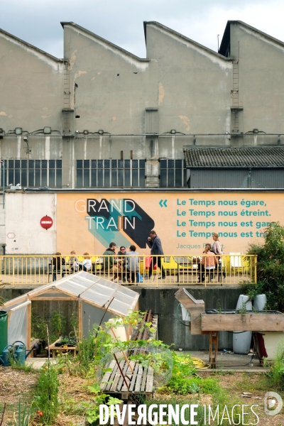 Le Grand Train, Ground Control, friche ferroviaire futur site du quartier Ordener Poissonniers