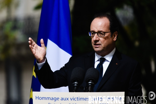 François Hollande préside la cérémonie d hommage aux victimes du terrorisme