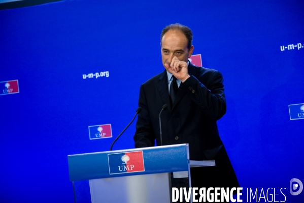 Copé: Conférence de presse après une réunion du bureau politique de l UMP, Paris, 20/06/2012