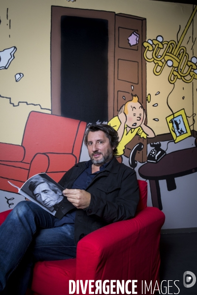 Le réalisateur Bruno Podalydès dans l expo consacrée à Hergé et Tintin au Grand Palais