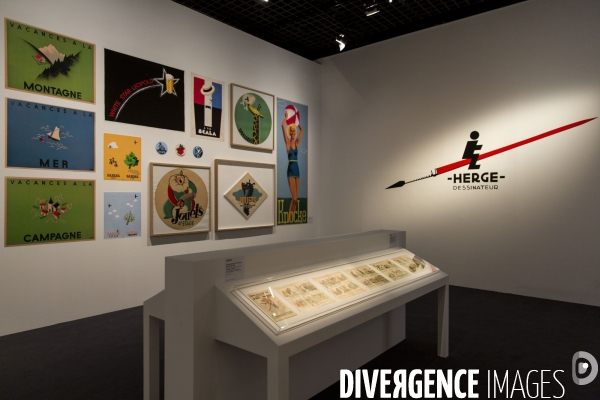 Le réalisateur Bruno Podalydès dans l expo consacrée à Hergé et Tintin au Grand Palais