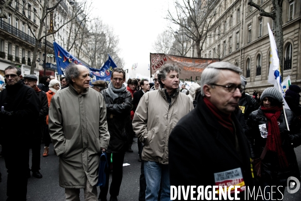 Education nationale: manifestation a Paris, le 31/01/2012