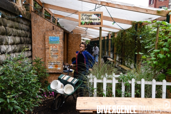 La Recyclerie, bar, restaurant, ferme et atelier de réparation à la Porte de Clignancourt