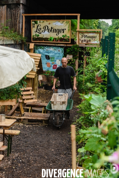 La Recyclerie, bar, restaurant, ferme et atelier de réparation à la Porte de Clignancourt