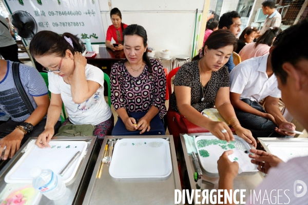 Marché du Jade à Mandalay ( Birmanie )