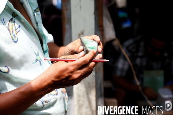 Marché du Jade à Mandalay ( Birmanie )