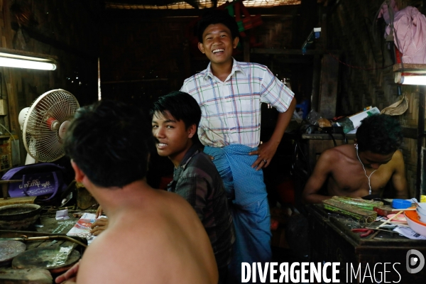 Marché du Jade à Mandalay ( Birmanie )