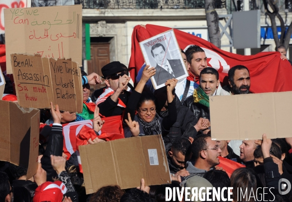 Manifestation pour la tunisie
