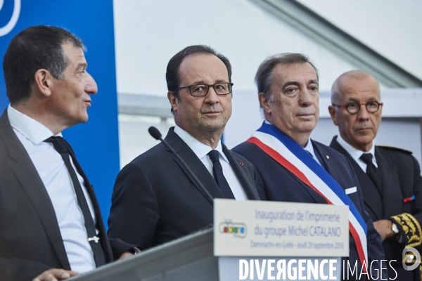 François Hollande à Dammartin-en-Goële