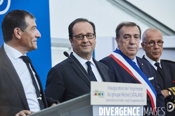 François Hollande à Dammartin-en-Goële