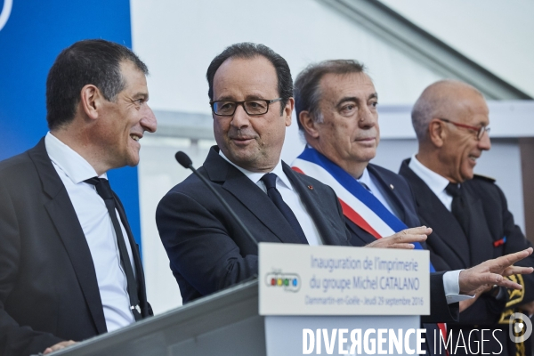 François Hollande à Dammartin-en-Goële