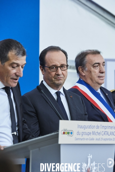 François Hollande à Dammartin-en-Goële