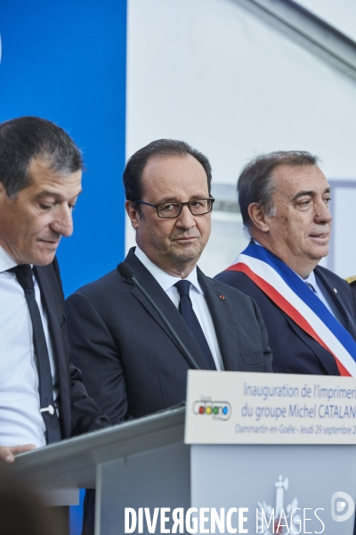 François Hollande à Dammartin-en-Goële