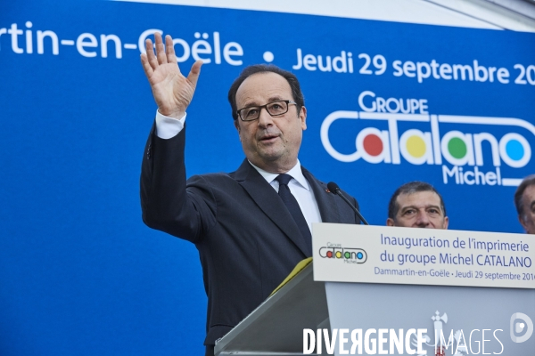 François Hollande à Dammartin-en-Goële
