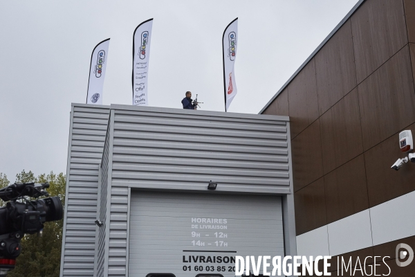 François Hollande à Dammartin-en-Goële