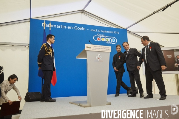 François Hollande à Dammartin-en-Goële