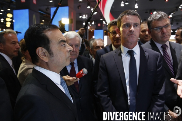 Manuel Valls PM salon de l auto 2016