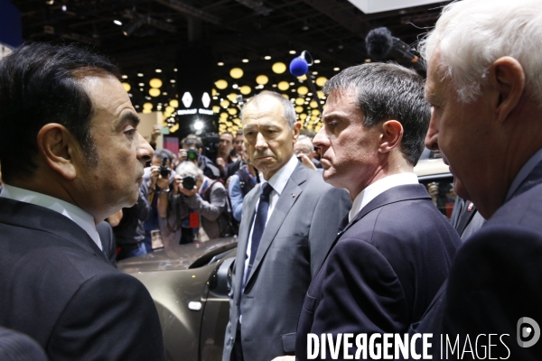 Manuel Valls PM salon de l auto 2016