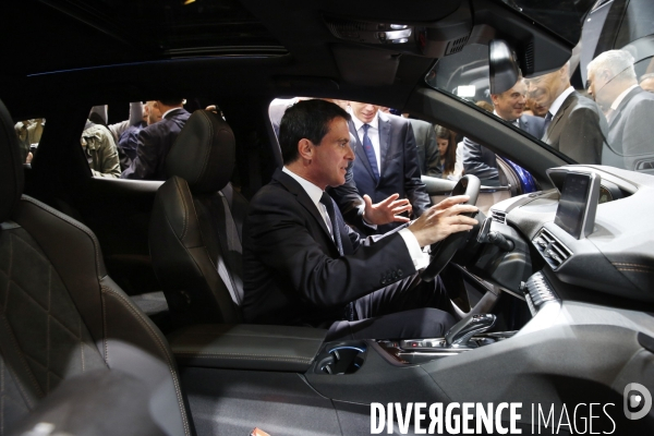 Manuel Valls PM salon de l auto 2016