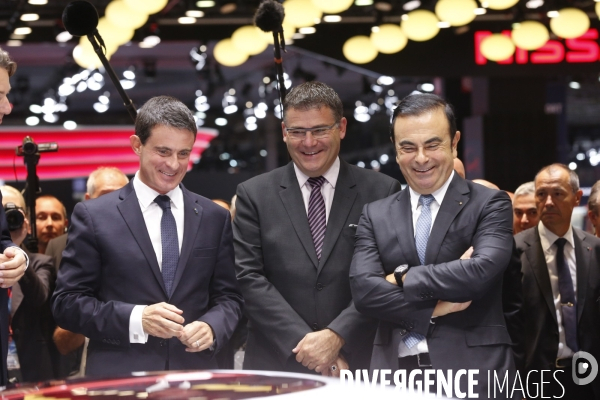 Manuel Valls PM salon de l auto 2016