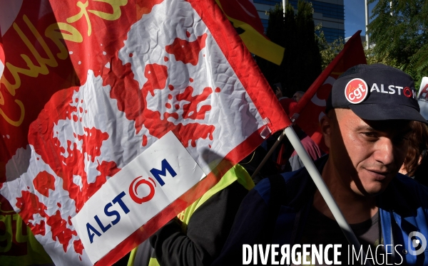 Manifestation des employés d Alstom