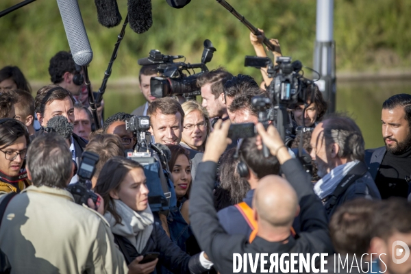 Emmanuel Macron : premier meeting de diagnostic de En marche! à Strasbourg