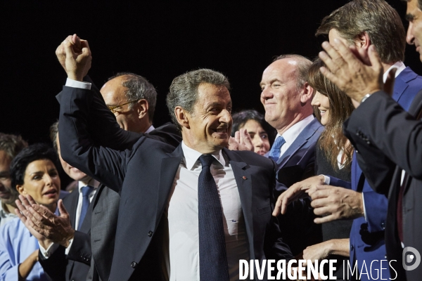 Meeting Nicolas Sarkozy au Zenith