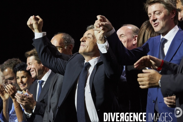 Meeting Nicolas Sarkozy au Zenith