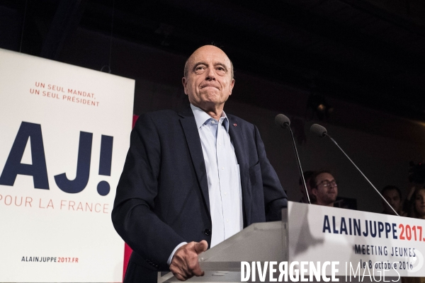 Meeting  jeunes  d Alain Juppé.